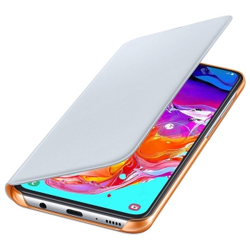 Preview: Wallet Cover für Samsung Galaxy A70 in weiß EF-WA705 offen Handyzubehör Linz kaufen